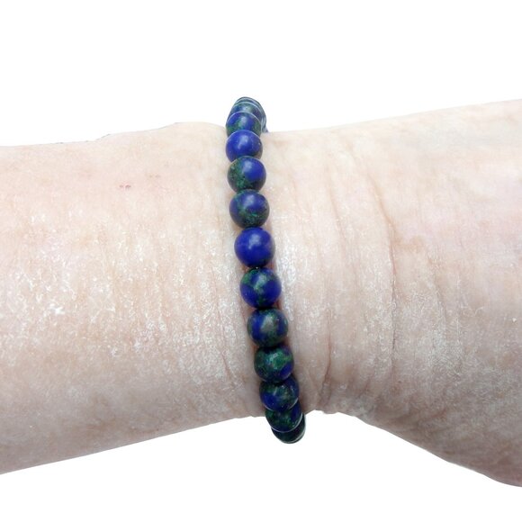Azurite Beaded Bracelet 1735 - Picture 2 of 5